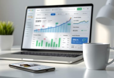 Analytics dashboard showing AI influencer revenue and engagement metrics