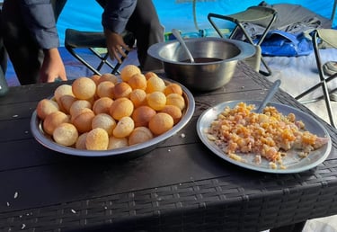 Pani Puri at 14000ft