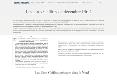 Gros Chiffres de décembre 1862