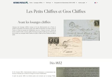 Losanges Petits et Gros Chiffres 1852-1876