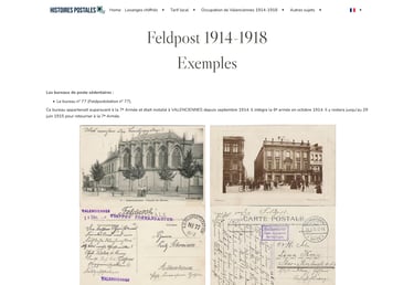 Feldpost 1914-1918 Exemples