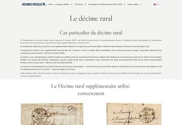 Poste Rurale : décime rural