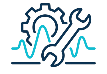 Ícone de gráfico descendente e símbolo de energia, representando redução de consumo e otimização de 