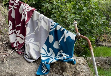 some blankets hanging