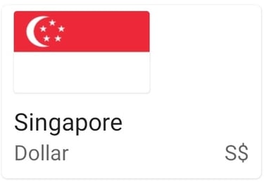 Singapore Dollar currency note - SGD - Singapore money image