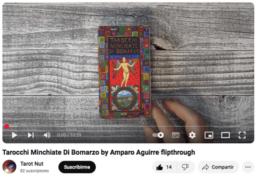 Video Tarocchi Minchiate di Bomarzo de Amparo Aguirre