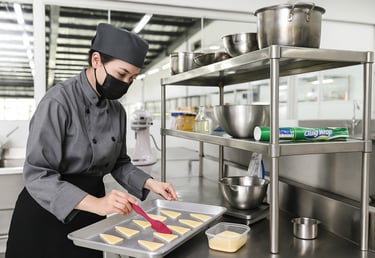 a woman in a mask mask and a mask covering her face