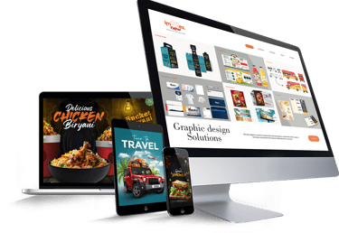 Social media marketing and Google display ads design.