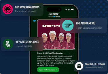 "Chip" an AI Fan Caddie presented by LIV Golf and Salesforce (Photo: LIV Golf)