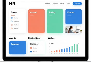 A team brainstorming session around a rustic wooden table with notes and laptops.