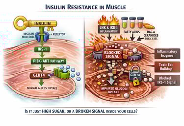 Beyond the Pancreas: The Hidden Insulin Signaling Failure Driving Muscle Insulin Resistance
