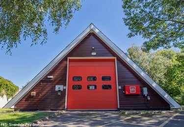 Lancashire Fire and Rescue Service Silverdale fire station, triangle fire station