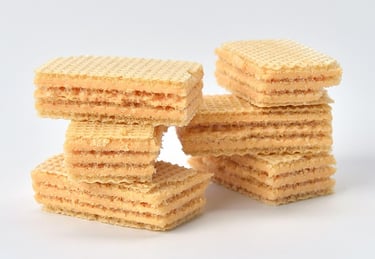 Wafer biscuits from Dukes, Britannia and others