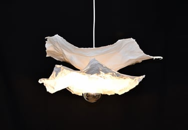 fleur suspension papier luminaire sète