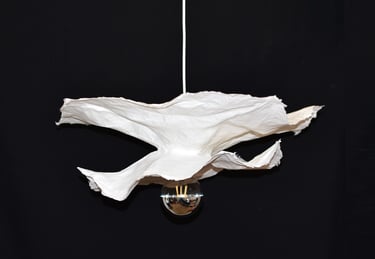 fleur suspension papier luminaire sète