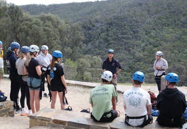 Hands-on adventure programs that promote leadership, teamwork, and safe outdoor exploration.