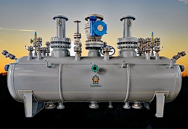 Stainless steel reactors horizontal