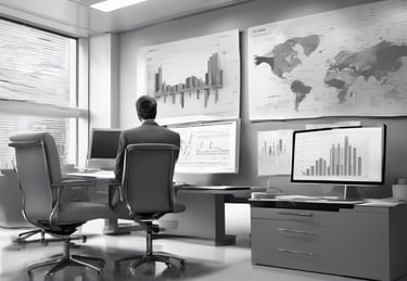 a man standing in front of a pyramid shaped object