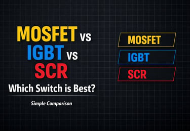 MOSFET vs IGBT vs SCR Which Switch is Best?