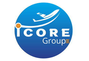 a logo for a group of people with a boat in the background