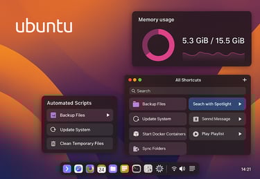 Ubuntu Gráficos de Memória e Scripts Automatizados
