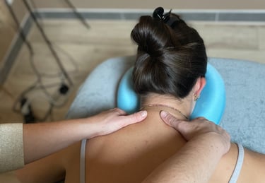 Massage manuel par un masseur kinésithérapeute