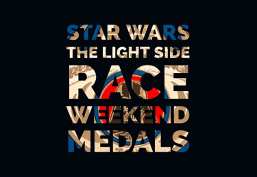 runDisney Star Wars the Light Side Race Weekend Medals