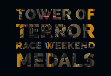 runDisney Tower of Terror Race Weekend Medals