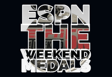 ESPN The Weekend Champion 5K race medals