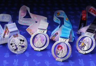 2023 Hong Kong Disneyland 10K Race Weekend 3K, 5K, 10K and Kids Medals
