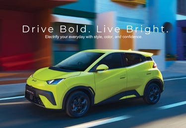 Mobil listrik kecil BYD Atto 1 untuk dalam kota desain sporty dan gesit