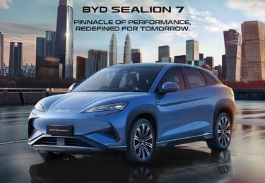 BYD Sealion 7 Jakarta SUV listrik performa tinggi warna biru