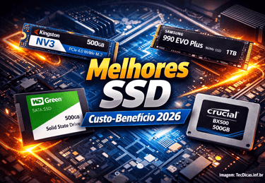 Melhores SSD Custo-Benefício 2026: Guia Completo Para Escolher