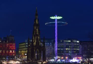 "Walter Scott" - The Edinburgh Christmas market, Scotland