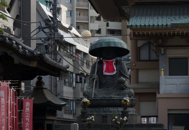 "Waiting for Worship" - Iouzen Toko-in Shinshoji Temple, Sugamo, Tokyo, Japan