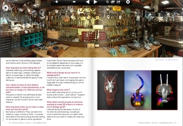 Tal Avitzur featured in Blue Fire Jellyfish magazine, pages 46-47.