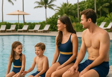family resort pool vacation