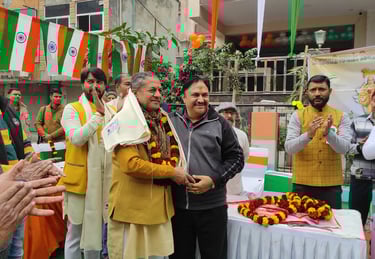 Harish jugran with Shri navab singh Nagar in trust