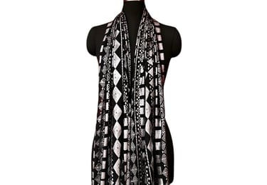 Faux Assuit print shawl