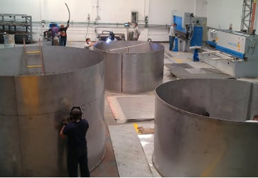 MONTAJE DE TANQUES EN ACERO ASTM A36