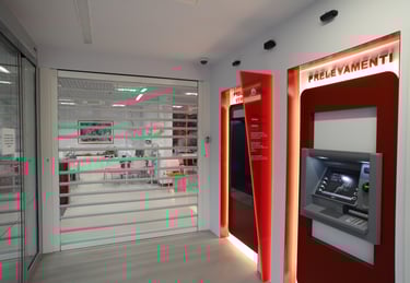 Bank teller machine part of the banking project carried out by BRB Engineering srl