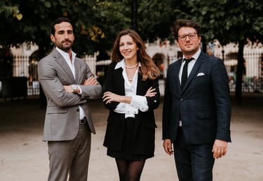 L'équipe d'associés-fondateurs du cabinet LAD Avocats à Paris 04