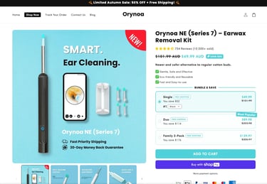 Reference e-shop Orynoa