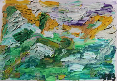 abstract landscape painting