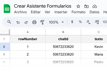 Formularios whatsapp