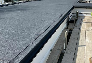 Felt flat roof