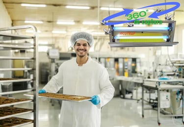 insectocapturador de moscas para la industria alimentaria