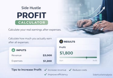 side hustle profit calculator 