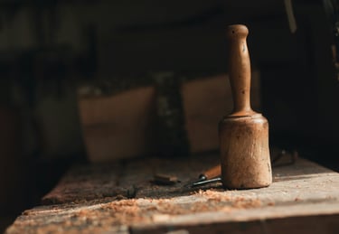 Instrument d'ébéniste dans un atelier