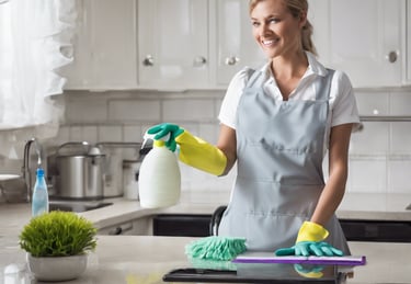 man in blue dress shirt and blue denim jeans holding green plastic bag